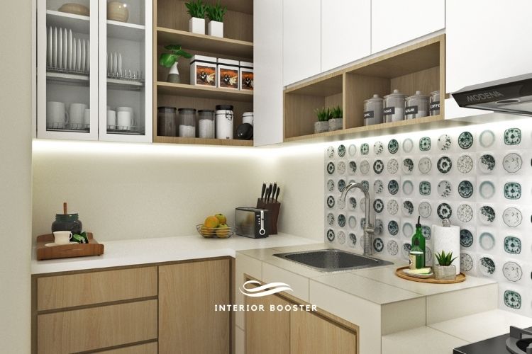 Kitchen set dalam bentuk 3D, Sumber : doc pribadi